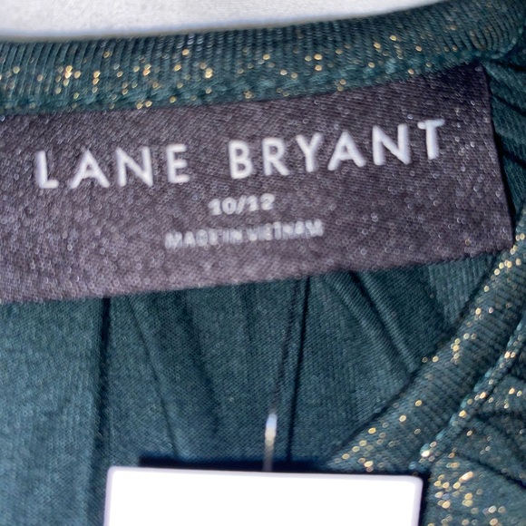 Lane Bryant Glittering Black and Gold Blouse - Picture 3 of 3